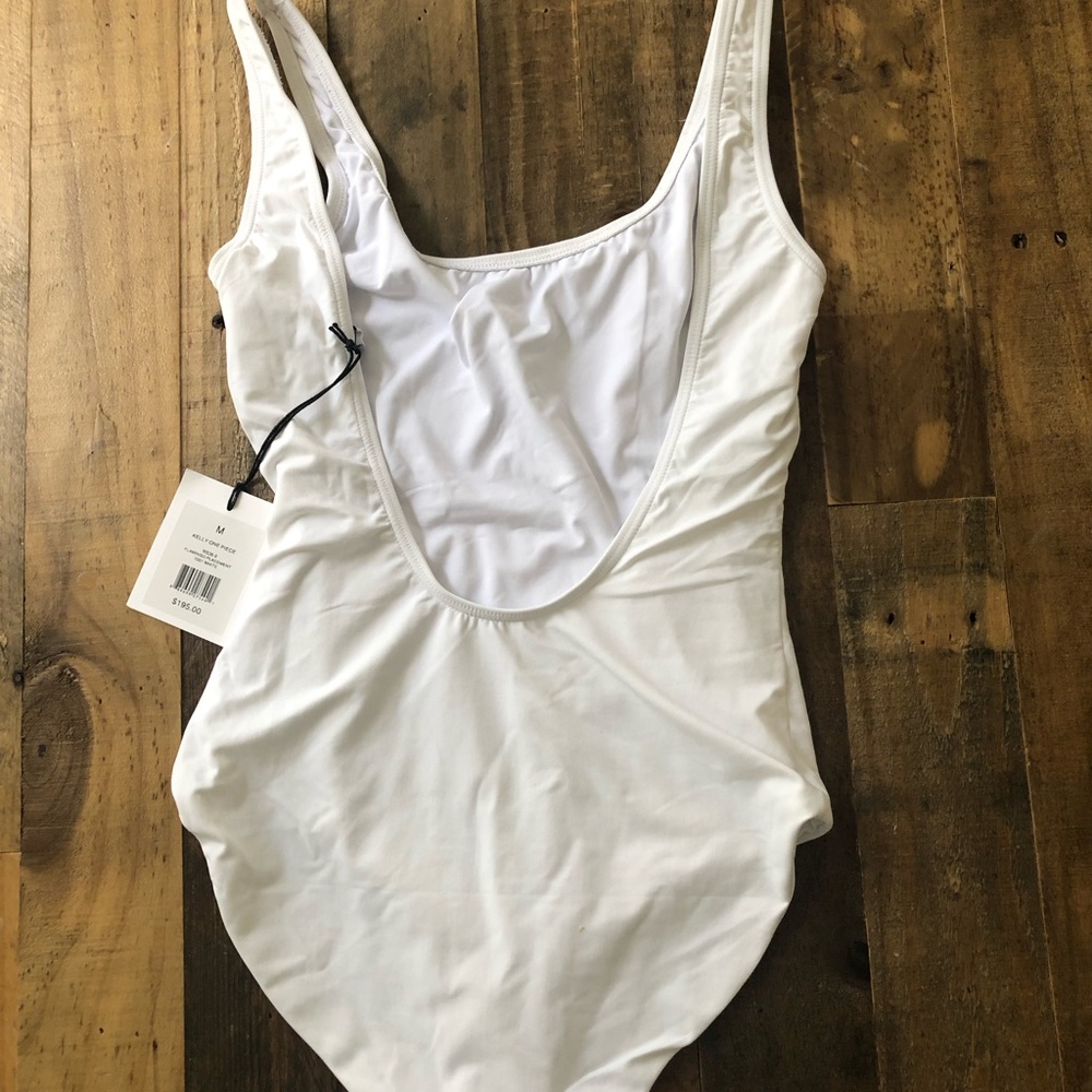 Onia one piece swim flamingo, never worn with tags